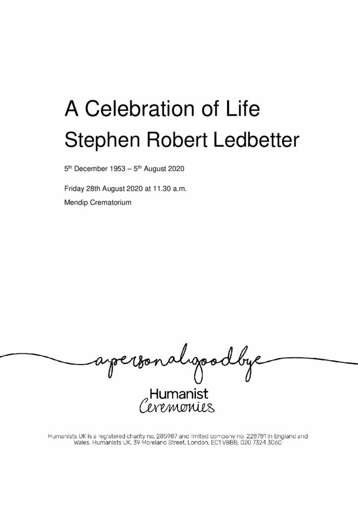 Stephen Robert Ledbetter Tribute Archive