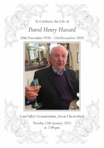 David Henry Hazard Order of Service