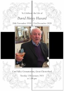 David Henry Hazard Order of Service