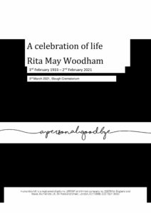 Rita May Woodham Tribute Archive