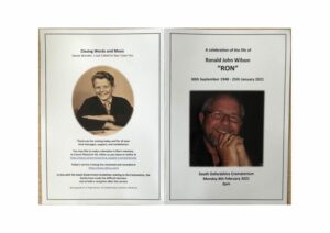 Ronald Wilson Order of Ceremony