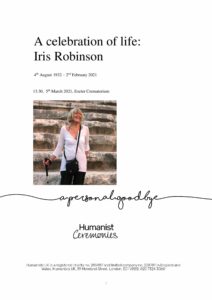 Iris Robinson Tribute Archive