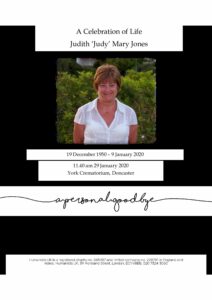 Judith Mary Jones Tribute Archive