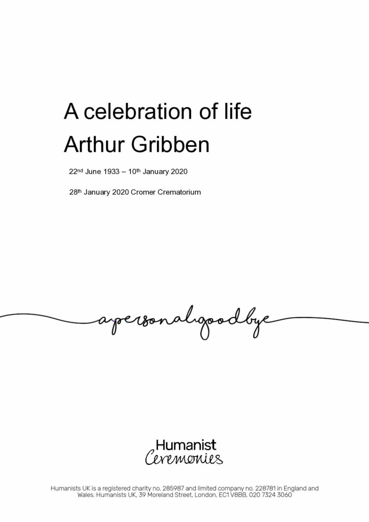 Arthur Gribben Tribute Archive