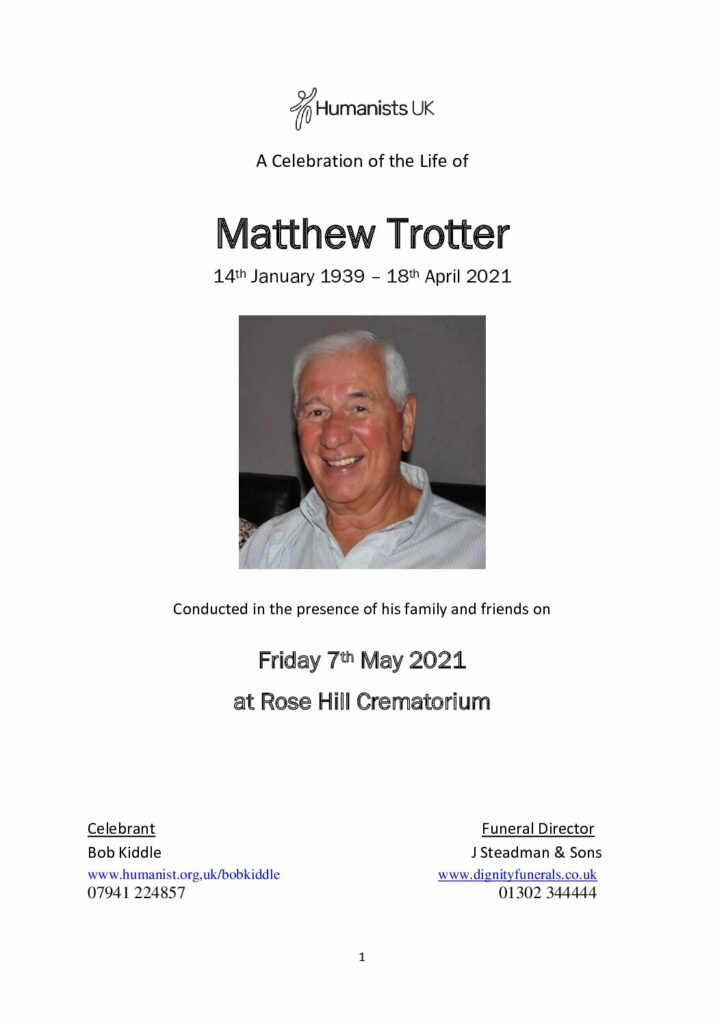 Matthew Trotter Tribute Archive