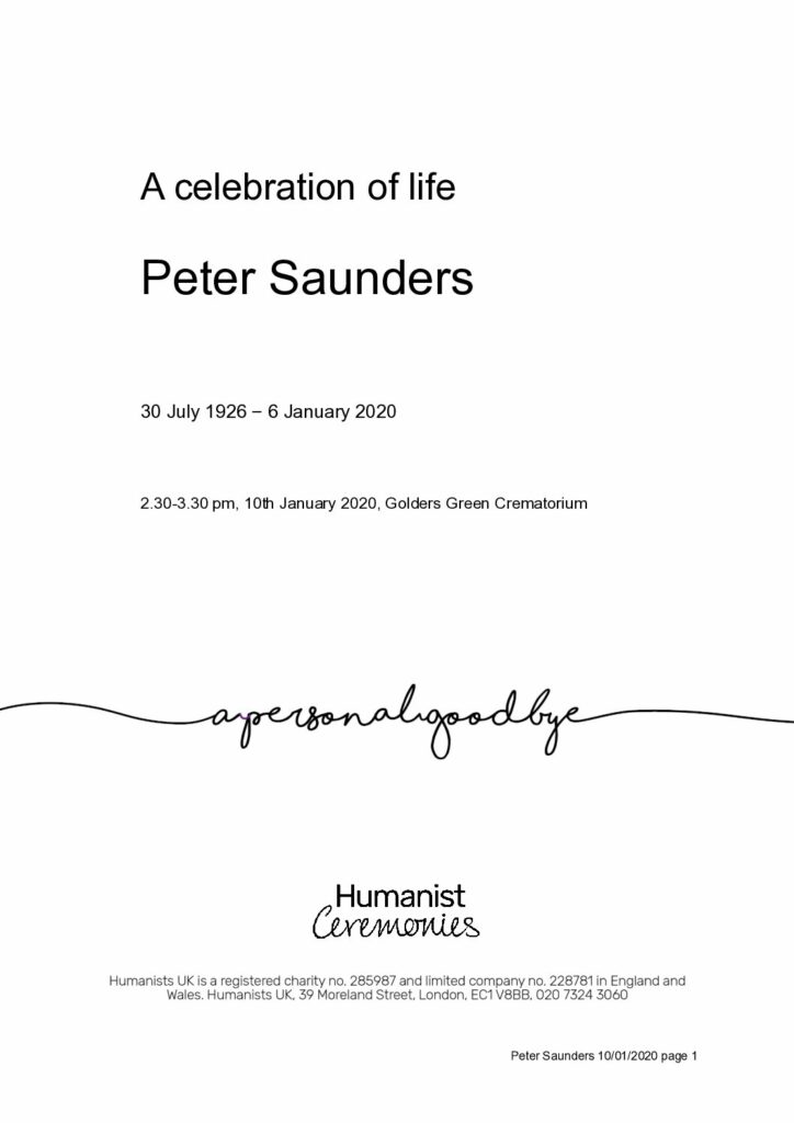 Peter-Saunders-Tribute Archive