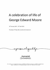 George Edward Moore Tribute Archive