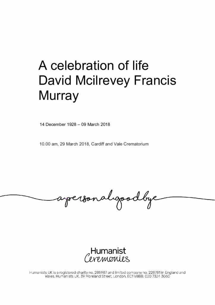 David Mcilrevey Francis Murray Tribute Archive