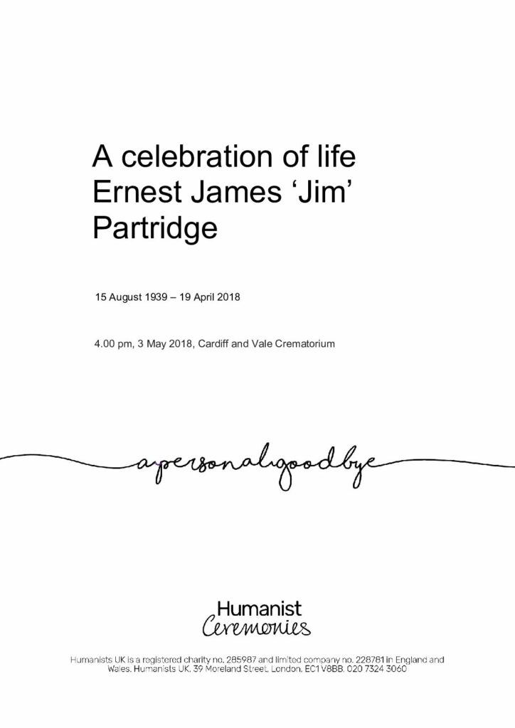Ernest James Partridge Tribute Archive