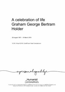 Graham George Bertram Holder Tribute Archive