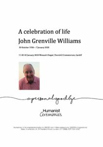 John Grenville Williams Tribute Archive