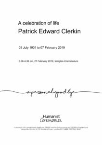 Patrick Clerkin tribute archive