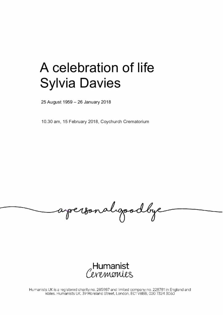 Sylvia Davies Tribute Archive