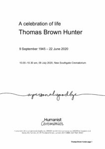 Thomas Hunter Tribute Archive