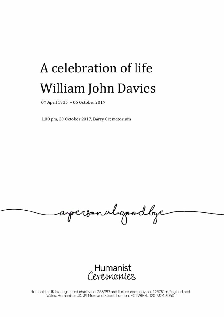 William John Davies Tribute Archive