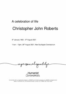 Christopher John Roberts Tribute Archive