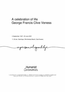 George Francis Clive Veness Tribute Archive