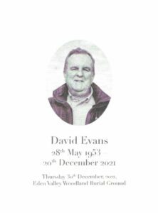 David Evans Order of Ceremony
