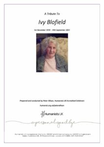 Ivy Blofield Tribute Archive
