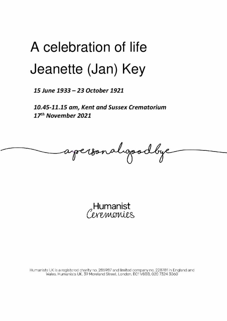 Jeanette Key Tribute Archive