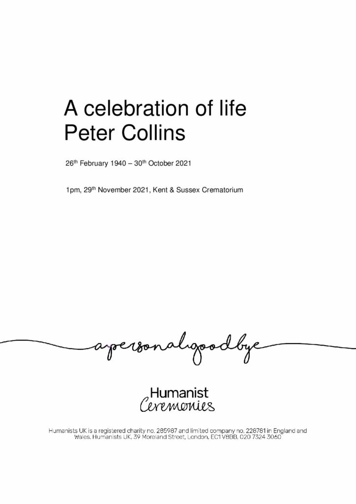 Peter Collins Tribute Archive