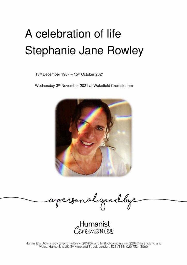 Stephanie Jane Rowley Tribute Archive