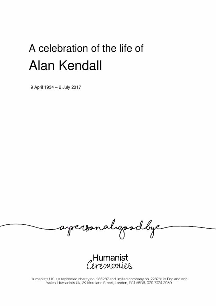 Alan Kendall Tribute Archive