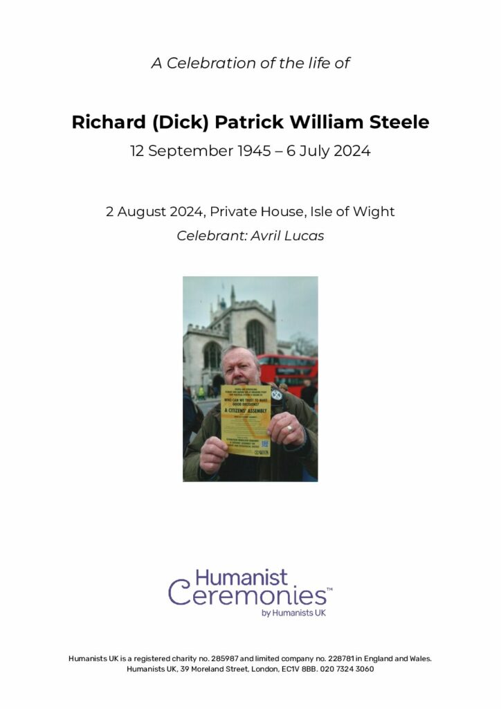 Richard Patrick William Steele Tribute Archive2