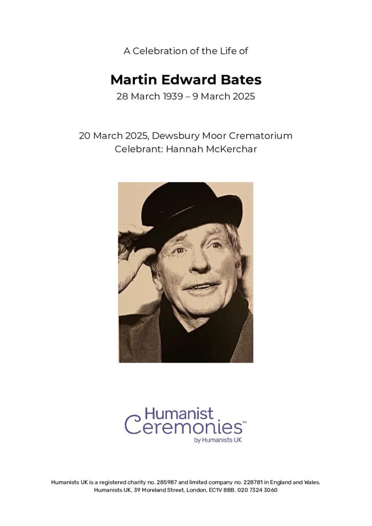 Martin Edward Bates Tribute Archive